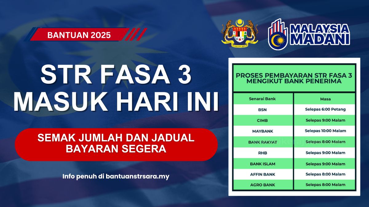 STR FASA 3 MASUK HARI INI