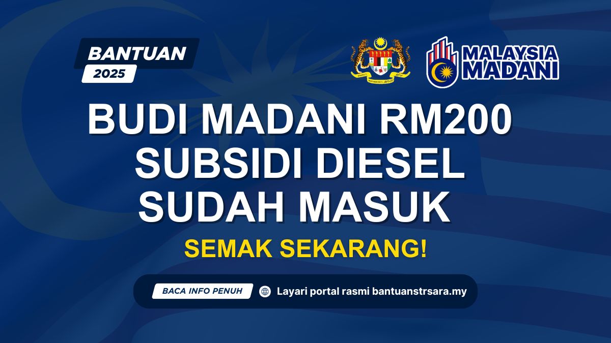 BUDI MADANI RM200 SUBSIDI DIESEL
