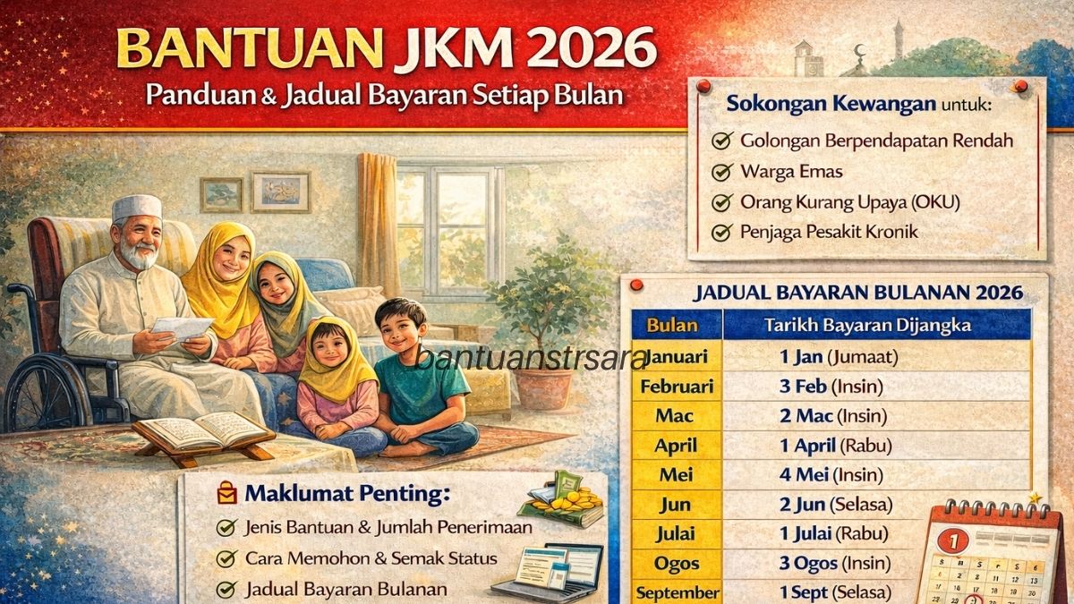 BANTUAN JKM 2026 : SEMAKAN BANTUAN DAN JADUAL BAYARAN