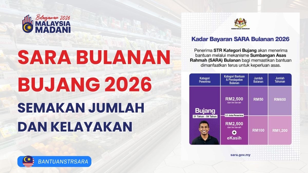 SARA BULANAN BUJANG 2026 SEMAKAN JUMLAH DAN KELAYAKAN